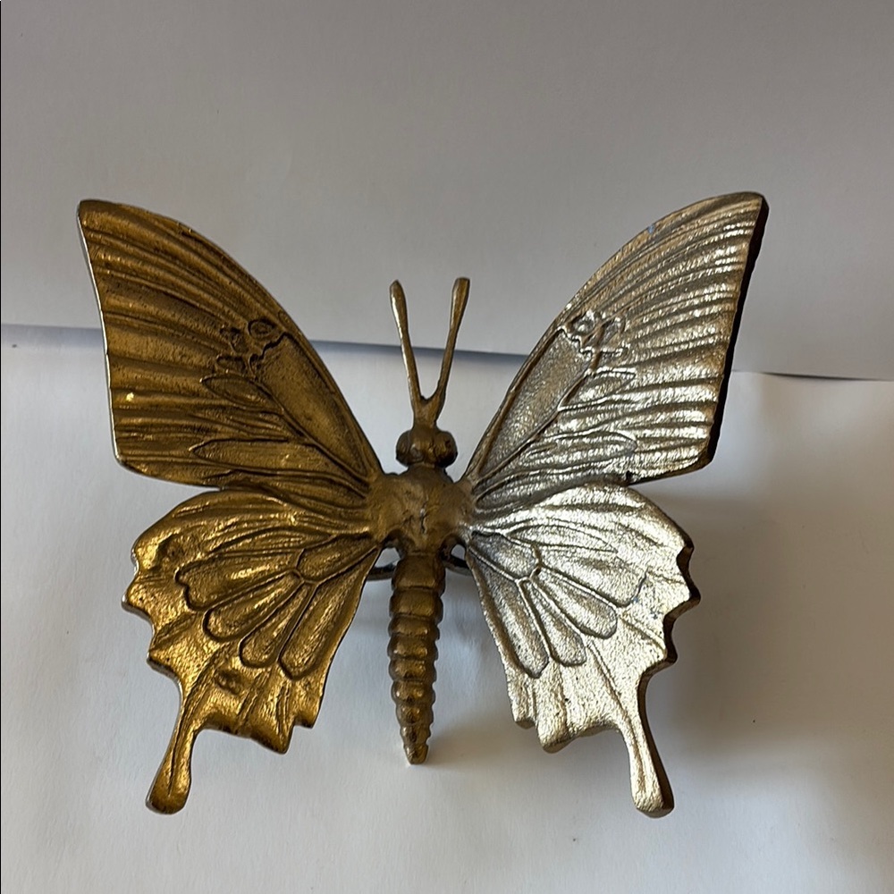 Gold metal butterfly Decor